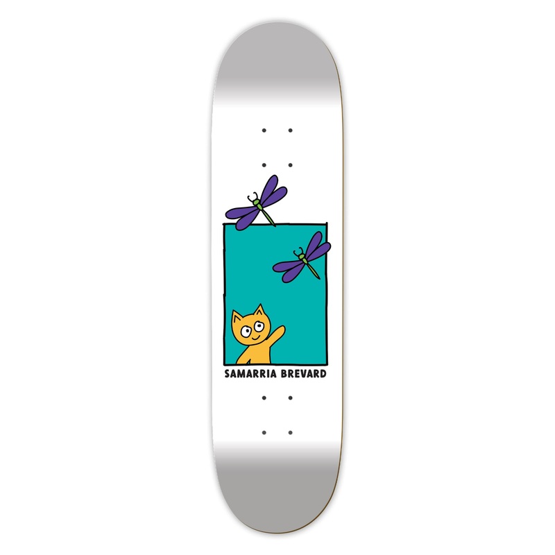 Samarria Brevard Welcome Home 8.00″ Skateboard Deck White 8.00