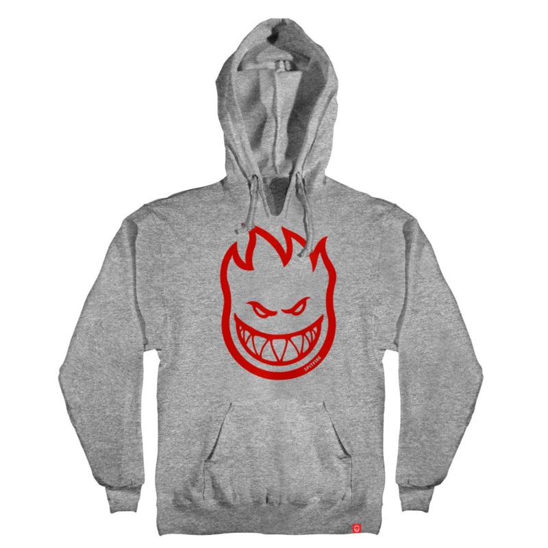 Spitfire Bighead Youth Hoodie Heather/Red Y-XL