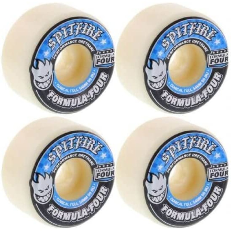 SPITFIRE FORMULA FOUR CONICAL FULL SKATEBOARD WHEELS 52mm Red