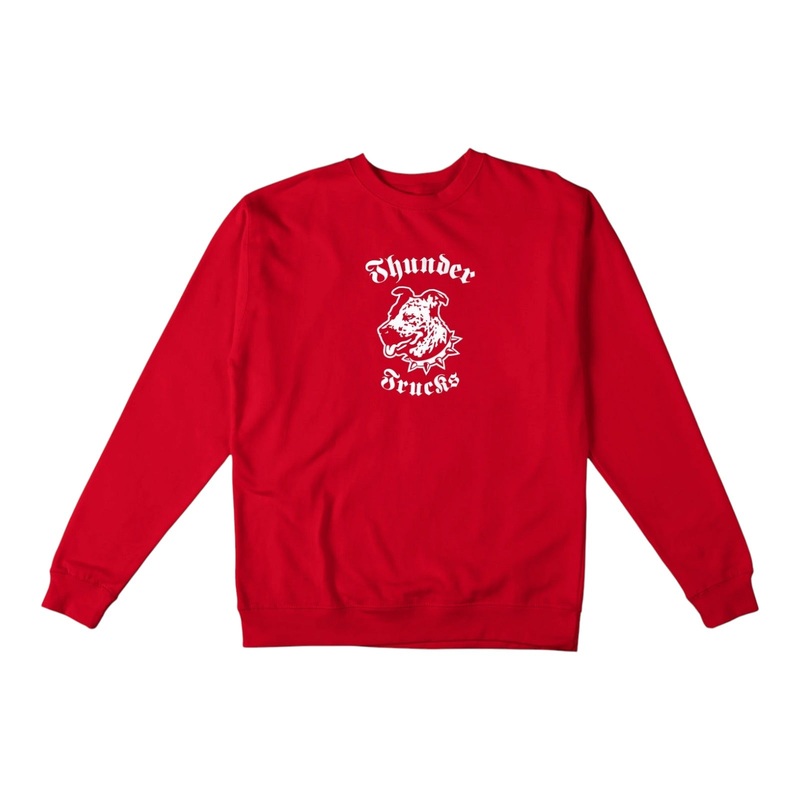 THUNDER DAWG CREWNECK SWEATER RED/WHITE S