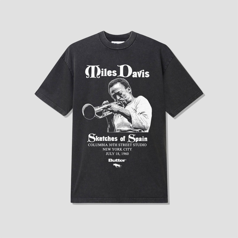 Butter Goods x Miles Davis Sketches of Spain T-Shirt Washed Black Small