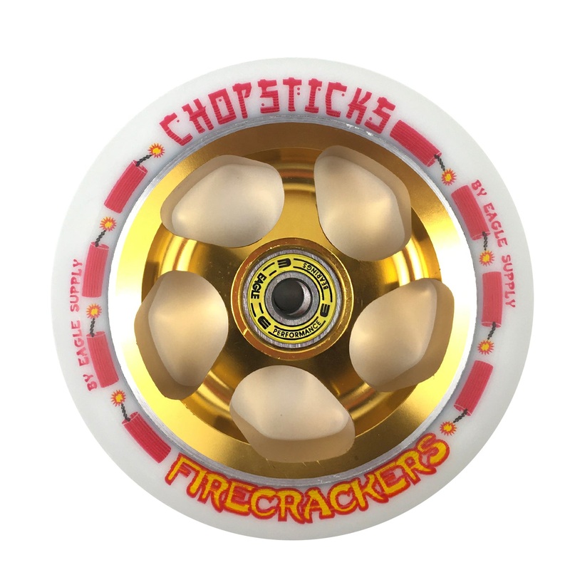 Chopsticks Scooter Wheel Firecrackers – White / Gold