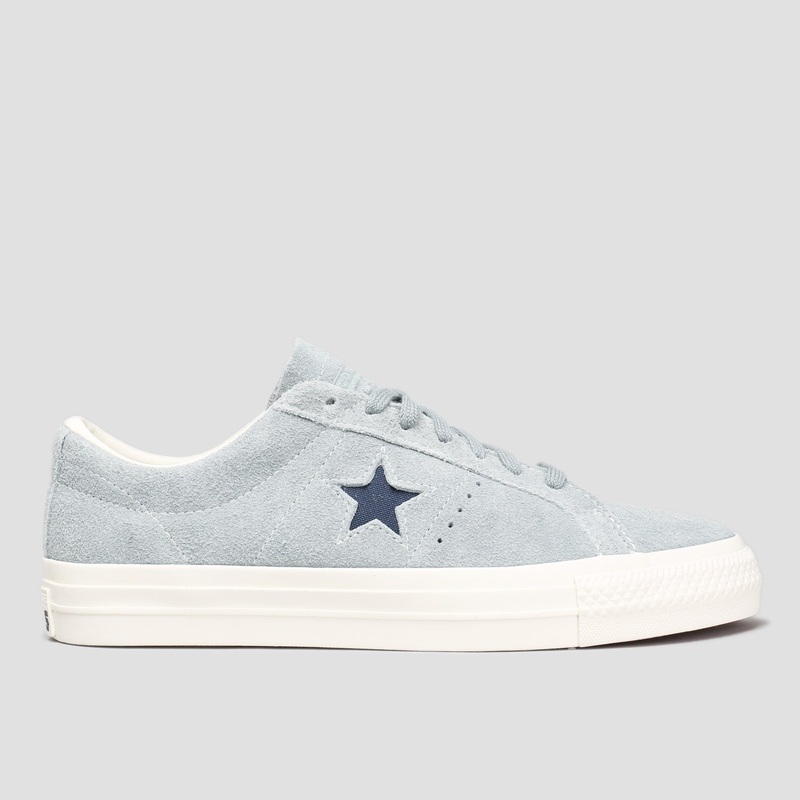 Converse One Star Pro OX Shoes Tidepool Grey / Navy / Egret UK6