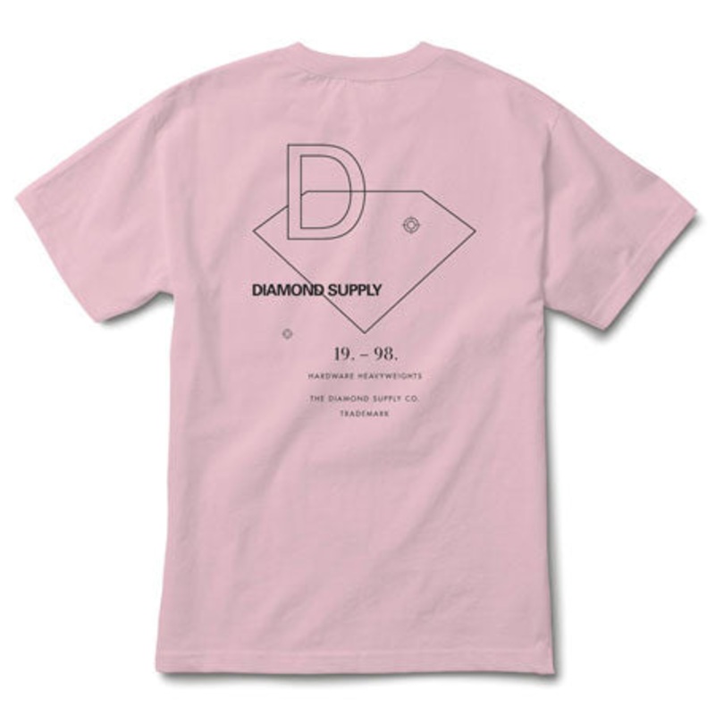 Diamond Intersect T Shirt Pink Large