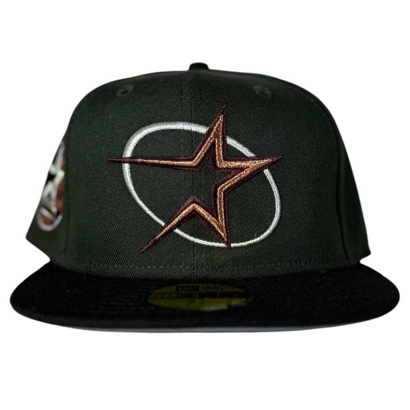 GWOP Dark Green Burgundy Bronze Circle Star Houston Astros New Era Hat 5950 Day 6 7/8