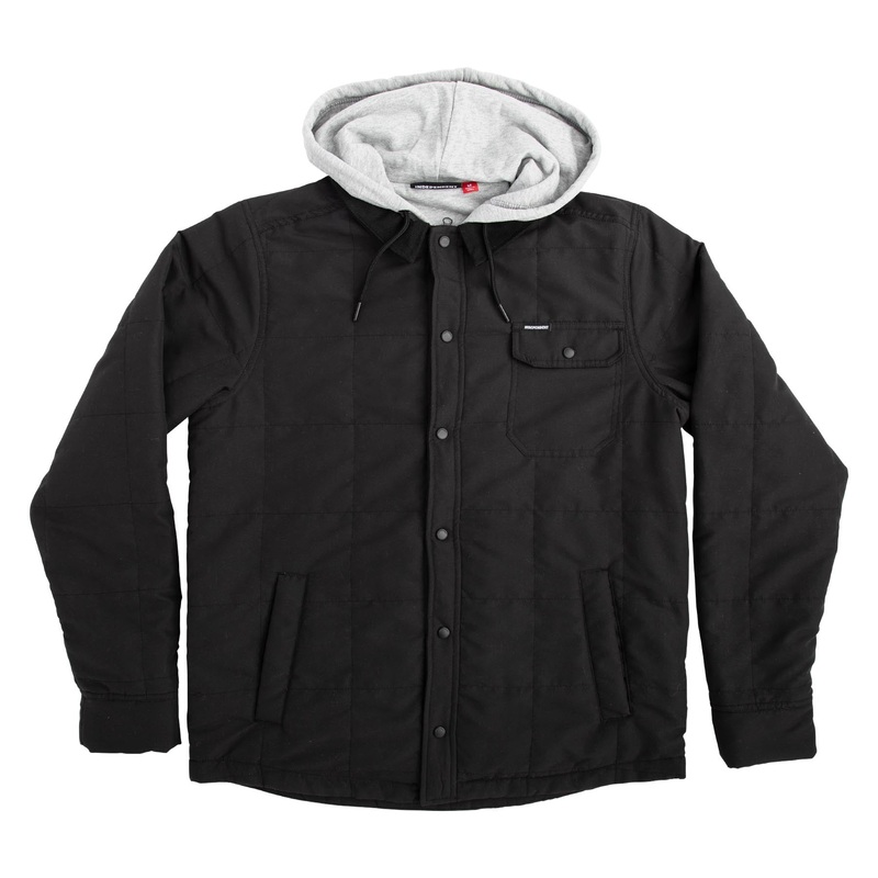 Monument Mens Independent Hooded Jacket Black S