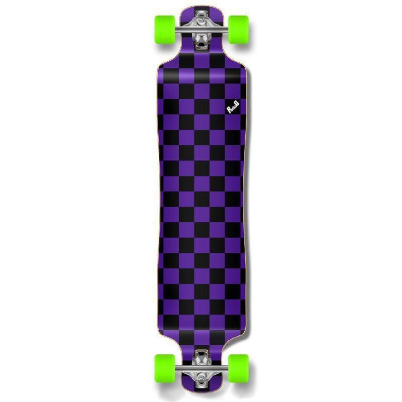 Punked Lowrider Longboard Complete – Checker Purple Complete