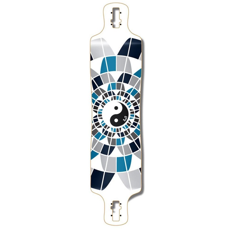 Punked Lowrider Yin Yang 40″ Longboard Deck Deck