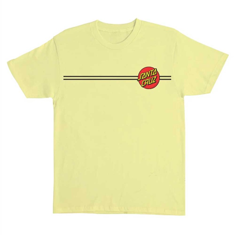 Santa Cruz Tee Classic Dot Daffodil Yellow SM