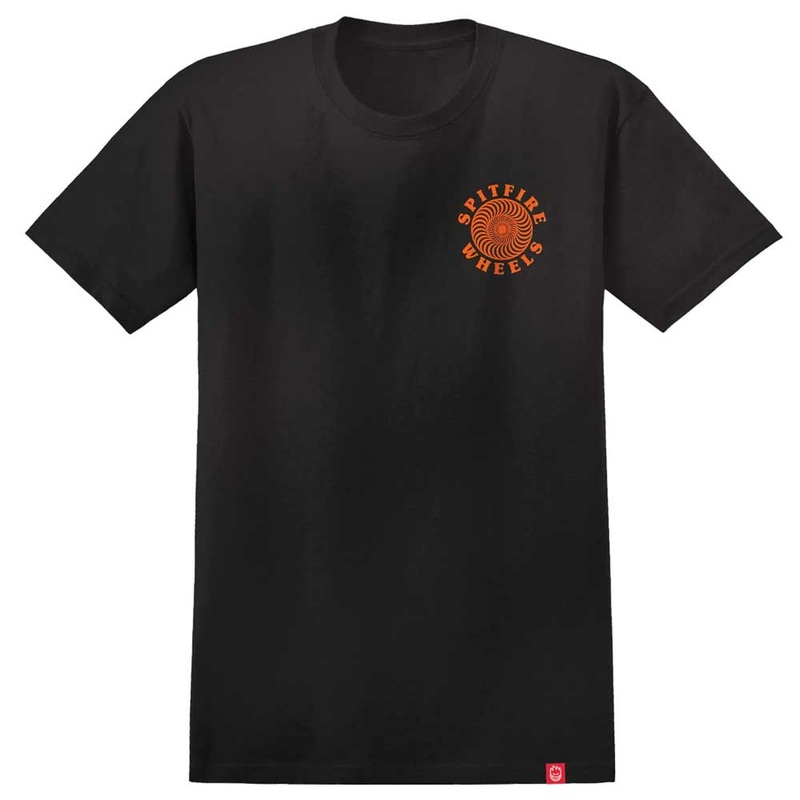 Spitfire OG Classic Fill Short Sleeve T-Shirt Medium Black