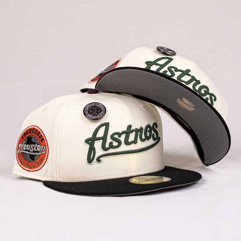 The Joint Hemp Green Purple Houston Astros New Era Hat 5950 Fitted 6 7/8