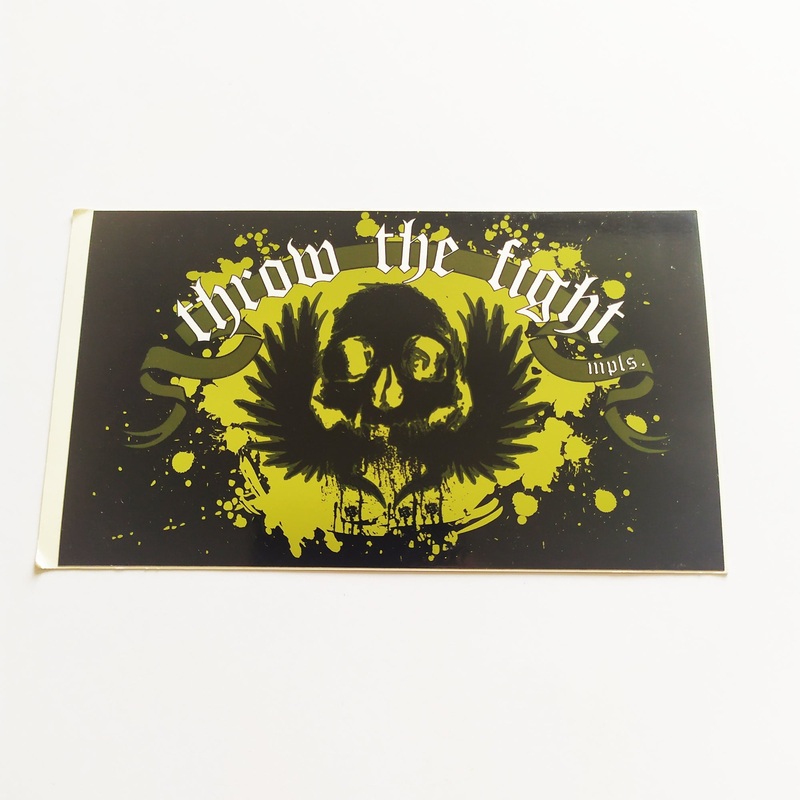 Throw The Fight – The Fire Within Music Sticker