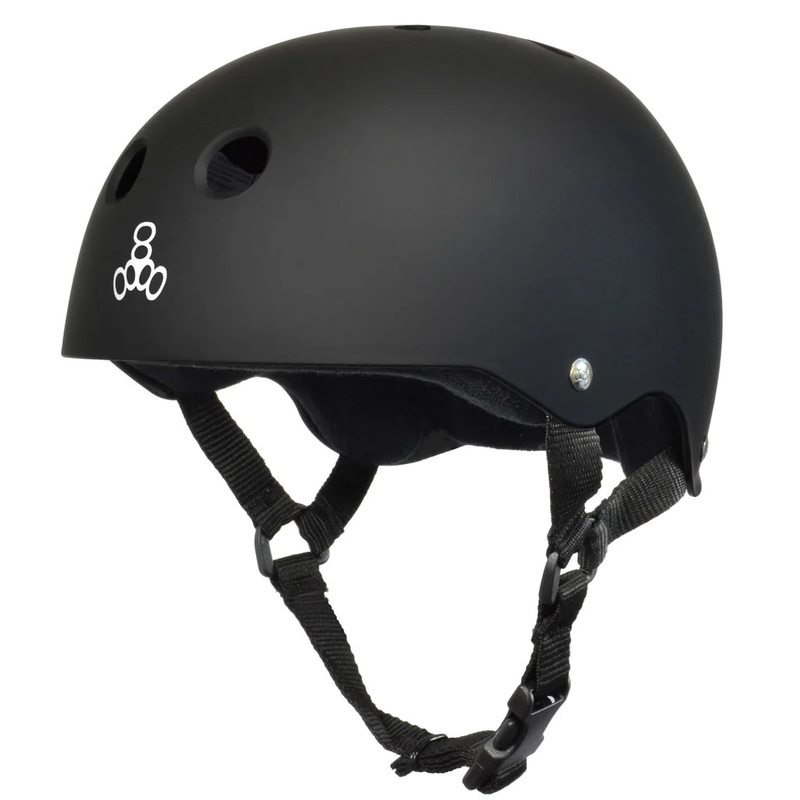 Triple 8 The Heed Helmet Black/White Logo XXL