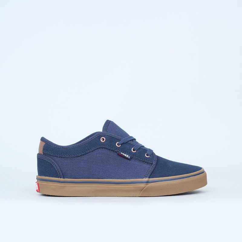 Vans Chukka Low Youth Shoes Rich Navy / Gum UK1