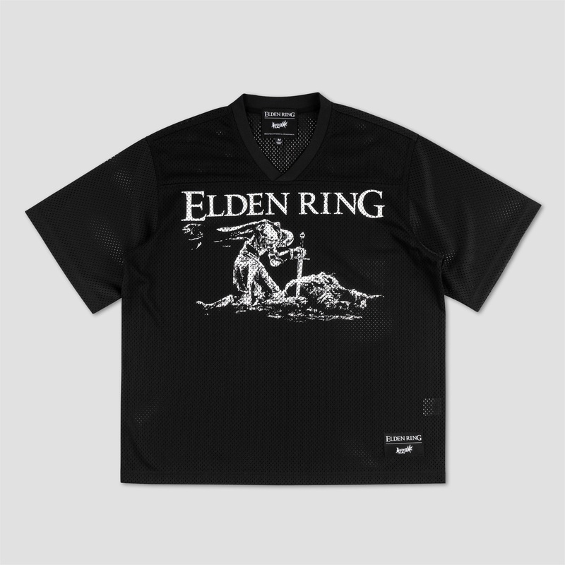 Welcome X Elden Ring Tarnished Mesh Football Jersey Black Medium