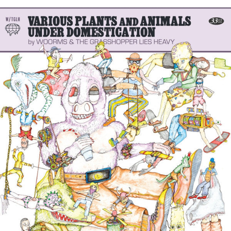 Woorms & The Grasshopper Lies Heavy  Various Plants And Animals Under Domestication Purple/White Marbled Color Vinyl LP Record