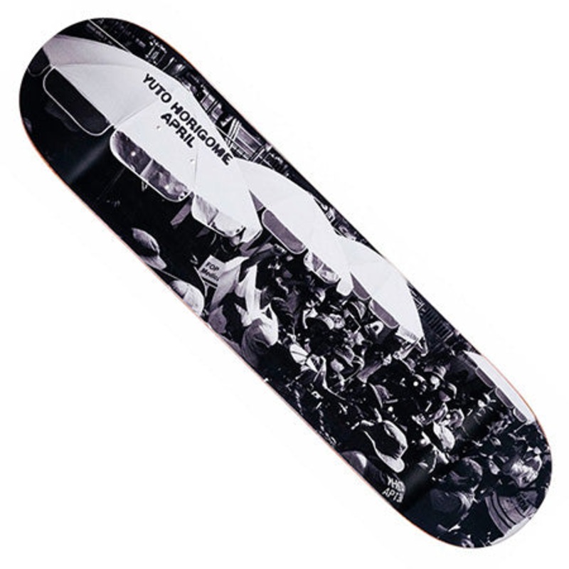 April Skateboards Yuto Horigome 2001 Deck Black/ White 8.25 x 31.92 WB:14