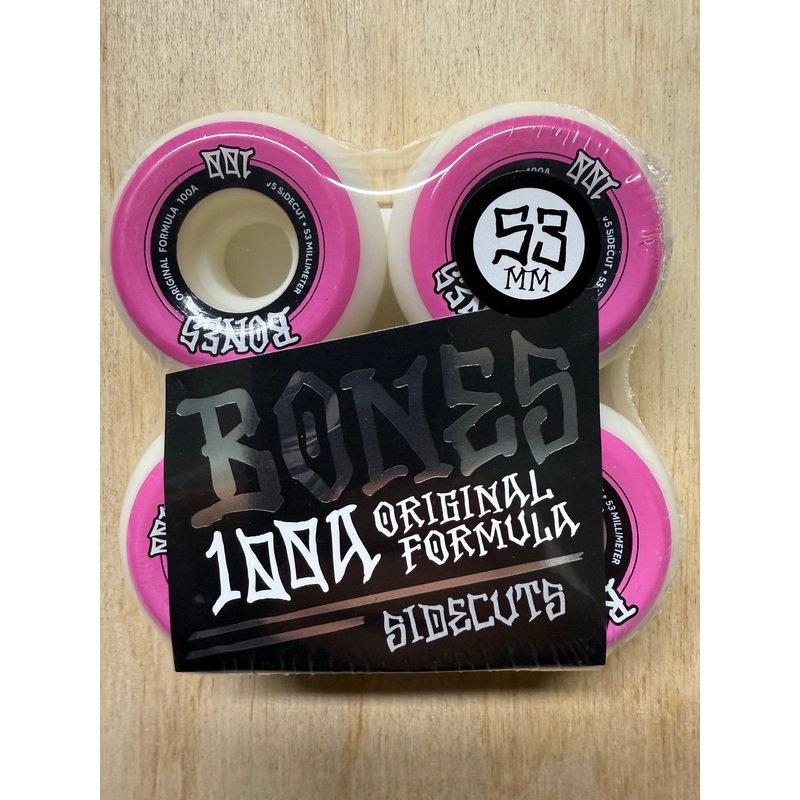 BONES WHEELS SIDECUT 100’S 53 V5 OG FORMULA 100A 4PK 53 mm