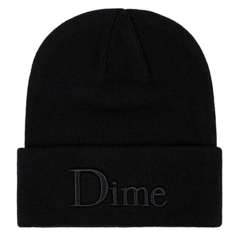 Dime 3D Logo Beanie Black One size fits all