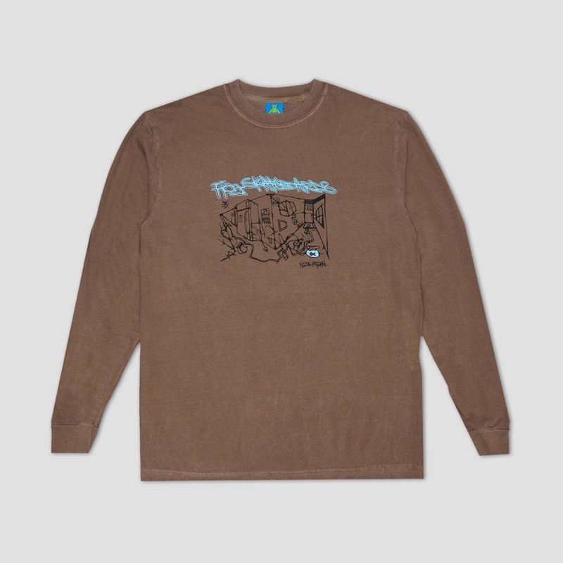 Frog Kitchen Longsleeve T-Shirt Coffee Small