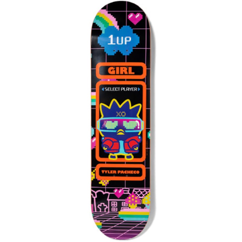 Girl X Sanrio Tyler Pacheco Kawaii Arcade Skateboard Deck 7.75″ 7.75″