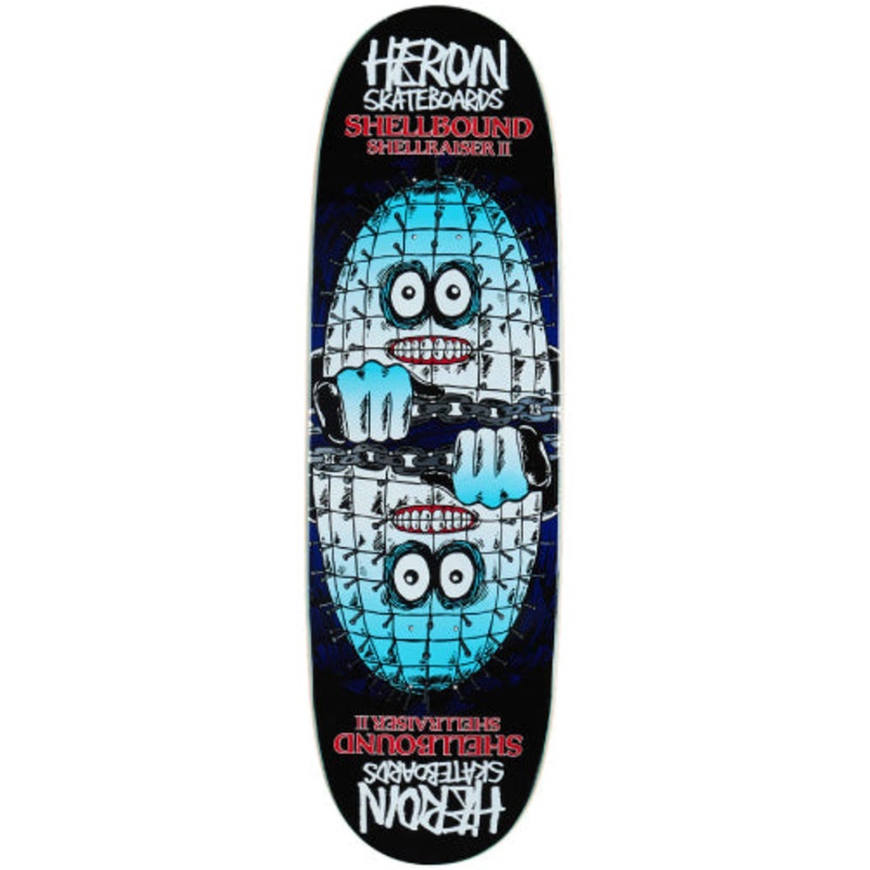 Heroin Shellbound Shellraiser 2 Symmetrical Skateboard Deck 9.5″ 9.5″