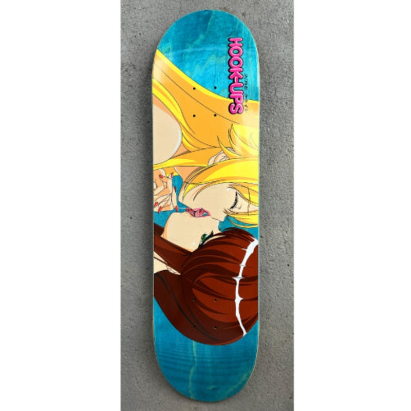 Hook-Ups Kissing Girls Skateboard Deck Blue Veneer 8.5″ 8.5″