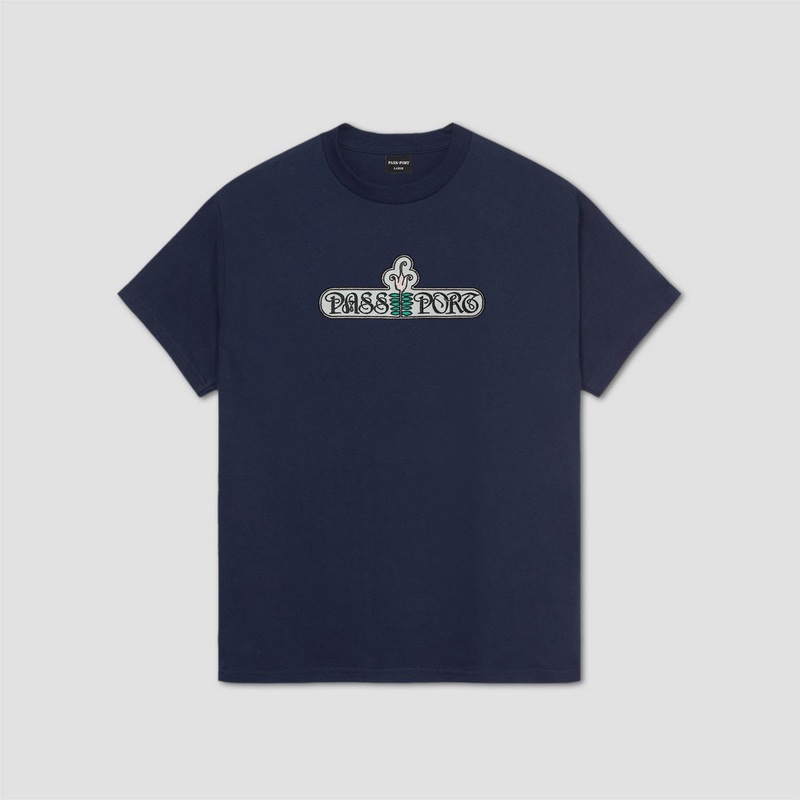 PassPort Gardenia T-Shirt Navy Small