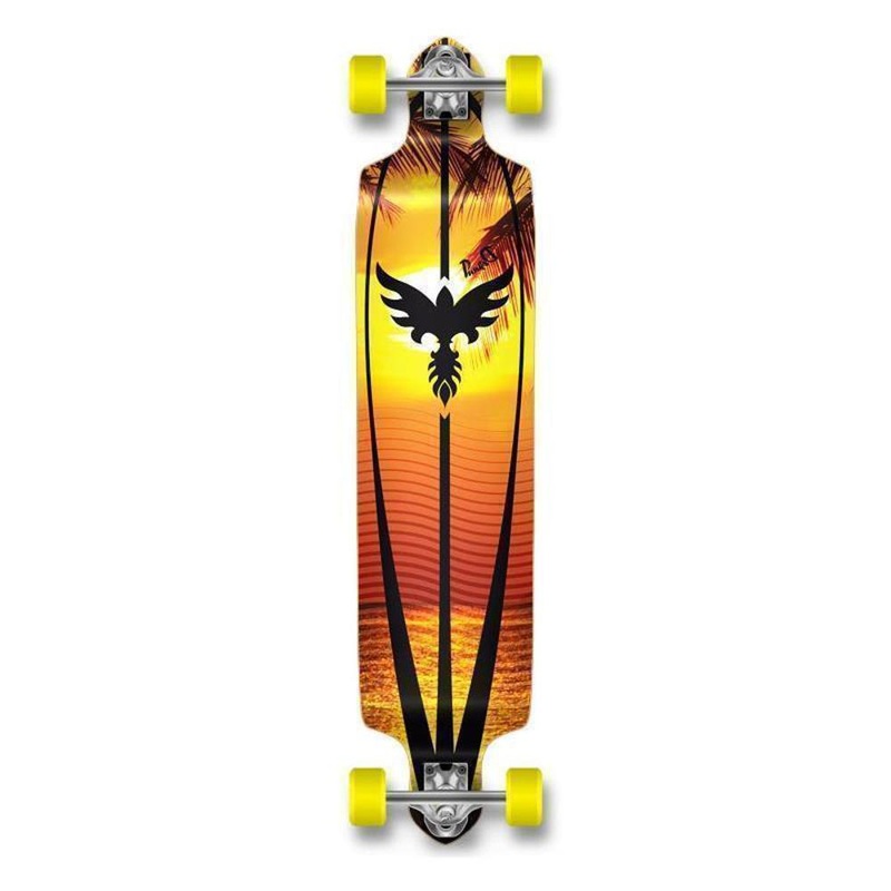 Punked 41″ Drop Down Sunset Longboard Complete Complete