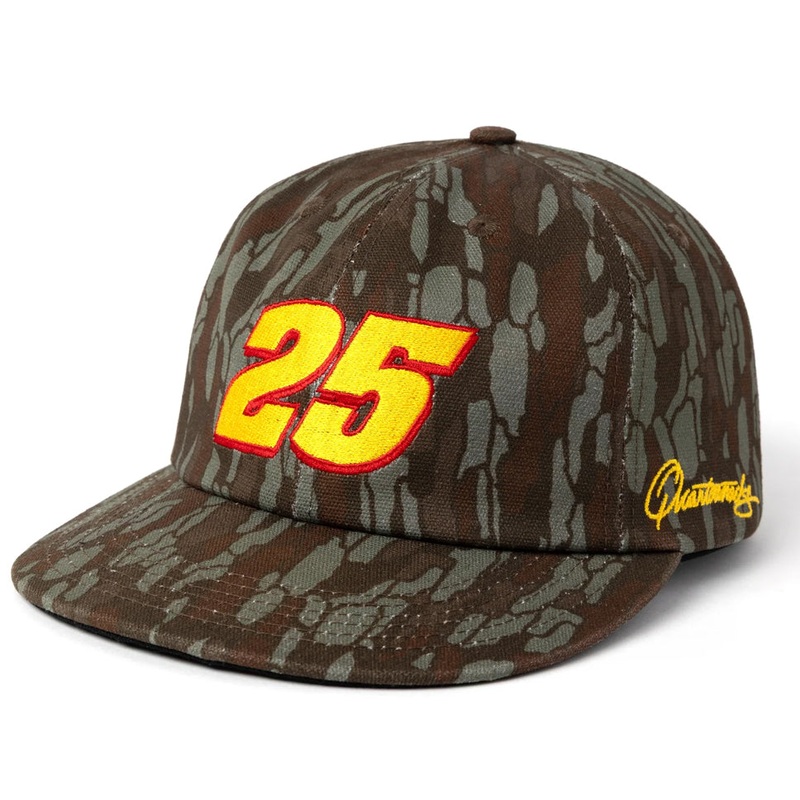 Quartersnacks Racer Snap-Back Hat Bark Camo One Size Fits All