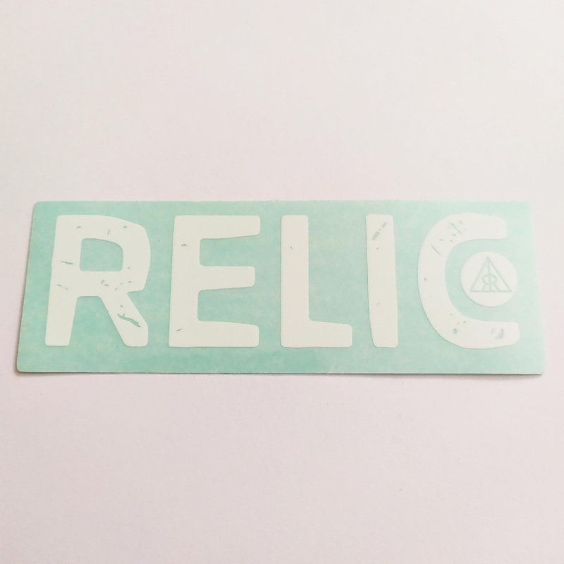 Relic BMX Sticker – White