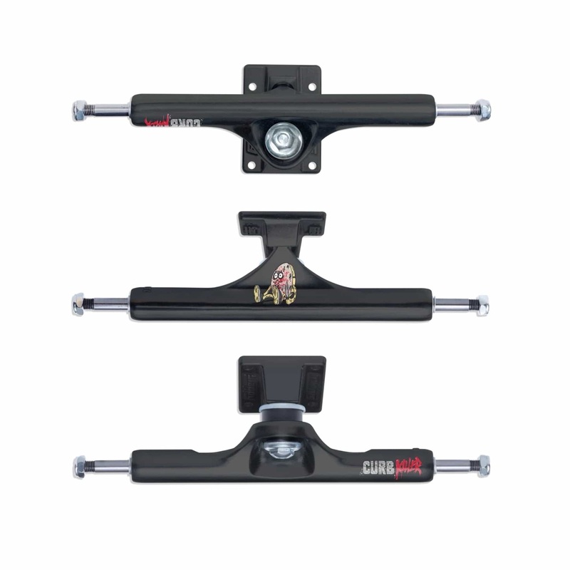 SLAPPY ST1 INVERTED HEROIN CURB KILLER MATT BLACK TRUCKS 8.5