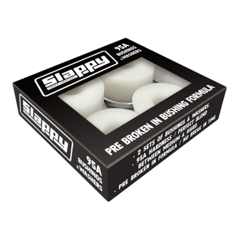 SLAPPY STANDARD BUSHINGS/WASHERS SET 95A WHITE 2pr 95a