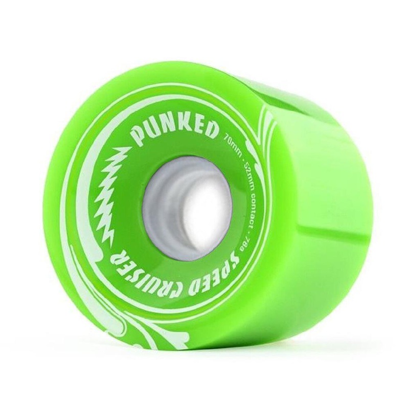 Speed Cruiser 70mm Longboard Wheels – Solid Green Wheels only