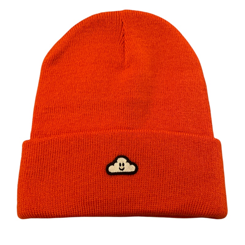 Thank You Cloudy Beanie Red OS