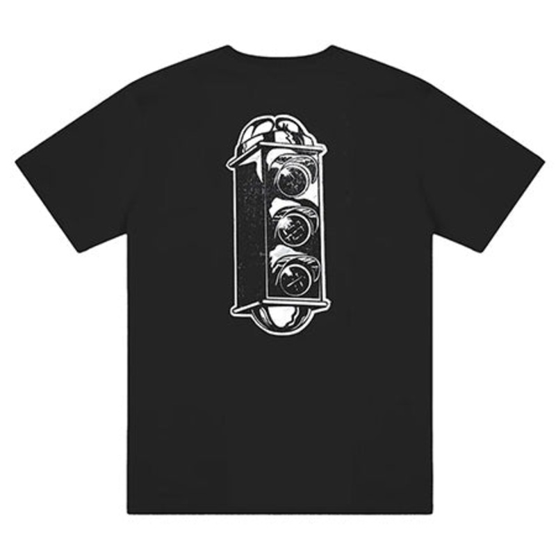 Traffic Skateboards Wheat Paste T Shirt Black Small