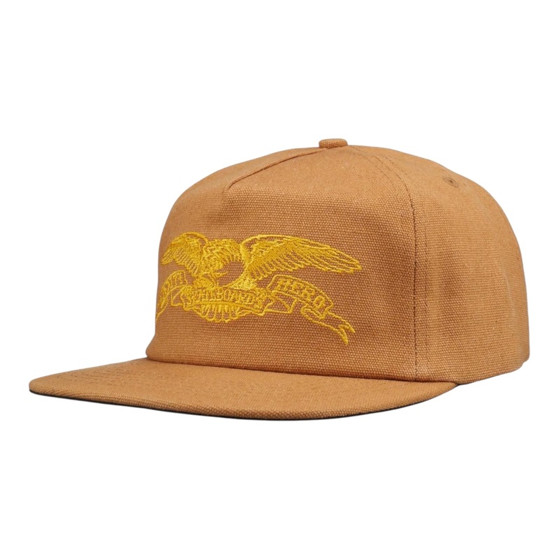 Anti Hero Basic Eagle Snapback Hat Brown/Gold OS