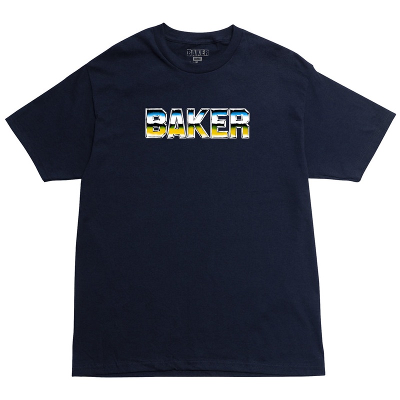 Baker Chrome Zone T Shirt Navy Medium