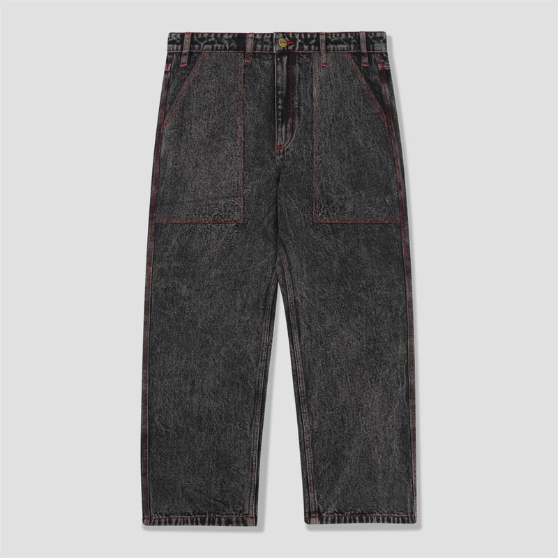 Butter Goods Breakdown Relaxed Denim Pant Acid Wash Black 28