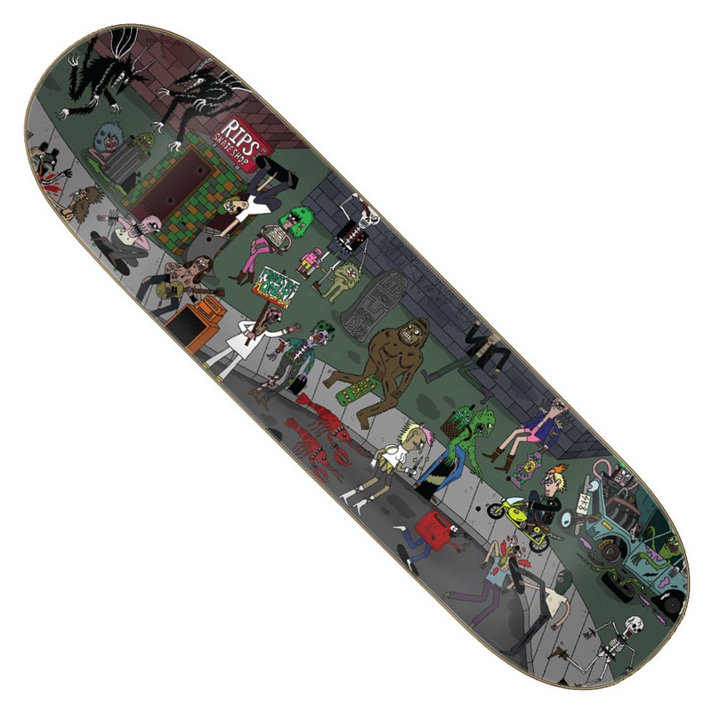 Creature Skateboards Willis Kimbel Shred Party Deux Deck Multicolor 9 x 33 WB:15