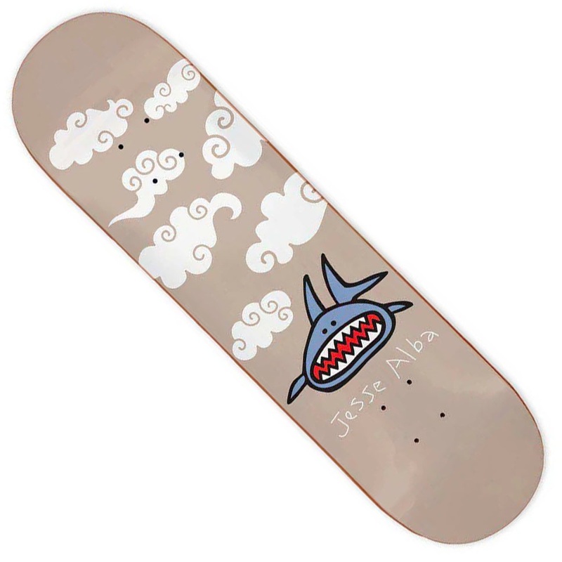 Frog Skateboards Jesse Alba Shark Deck Beige 8.5 x 32.35 WB:14.5