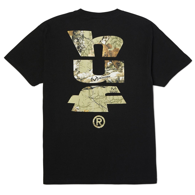 HUF Real Tree Megablast T Shirt Black Small