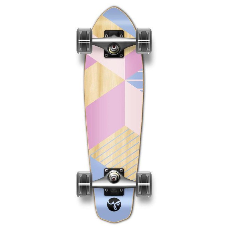 Punked Purple Geometric Series 25″ Micro Cruiser Complete