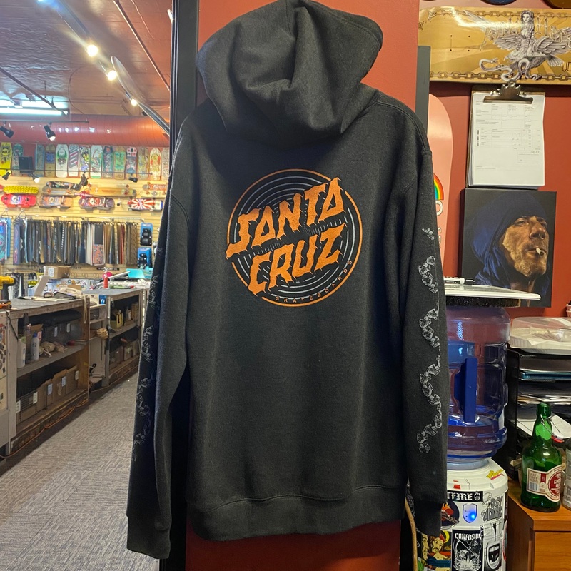 Santa Cruz “Sprial Dot” Grey Hoody Small
