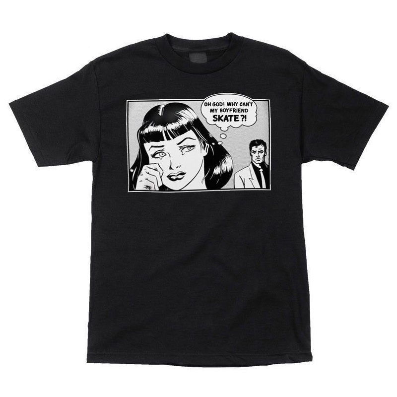 THRASHER BOYFRIEND TEE BLACK S