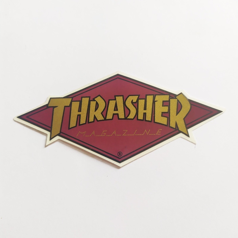 Thrasher Magazine Skateboard Sticker – Diamond Logo – Maroon