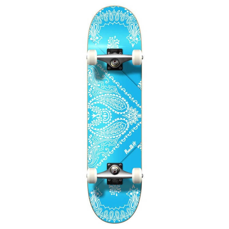 Yocaher Graphic Complete 7.75″ Skateboard – Bandana SkyBlue Complete