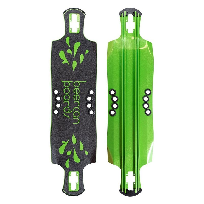 Beercan Green 42″ Oat Soda Drop Through Longboard Deck Deck