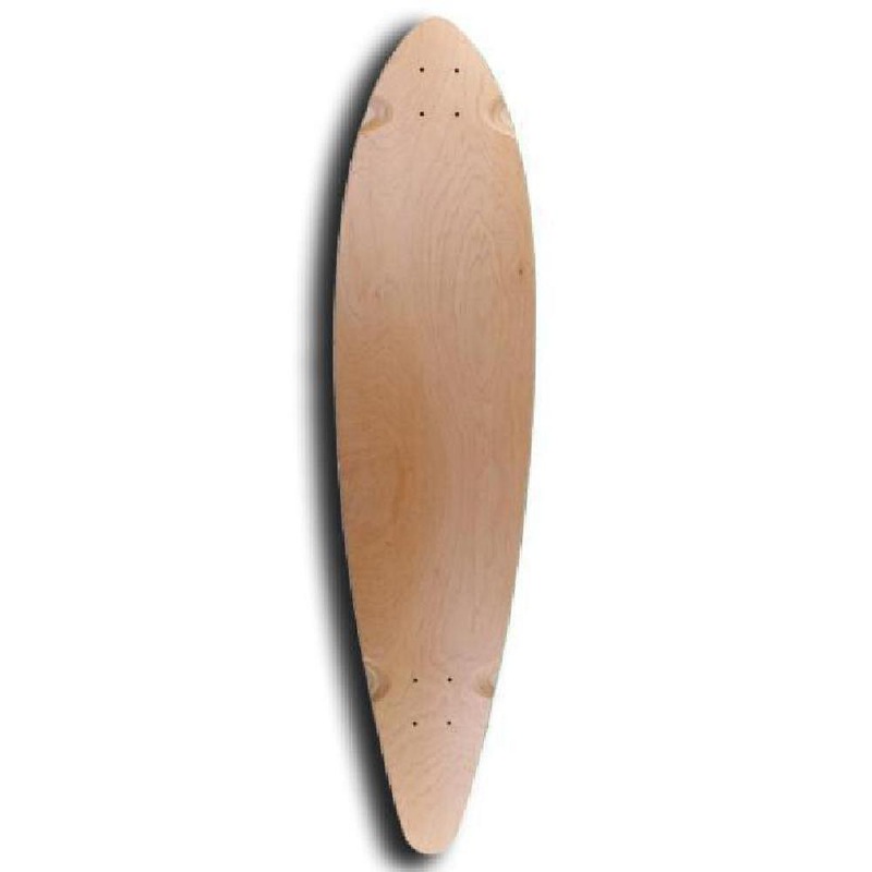 Blank Pintail Longboard Natural 40 inches Deck Deck