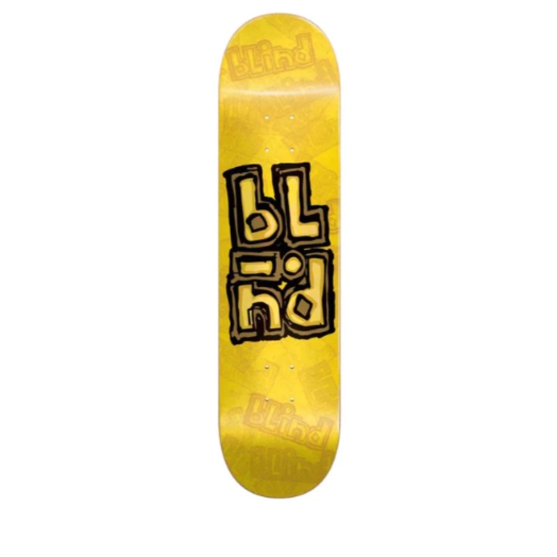 Blind OG Stacked Stamp Yellow Deck 7.75 in 7.75 in